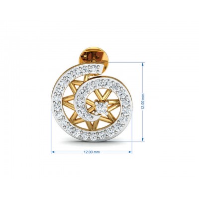 Astra Diamond pendant set in 14k hallmarked Gold